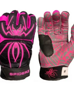 2020 Spiderz Hybrid Batting Gloves: Black/Pink