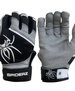 2022 Spiderz PRO Model Batting Gloves: Black/Grey