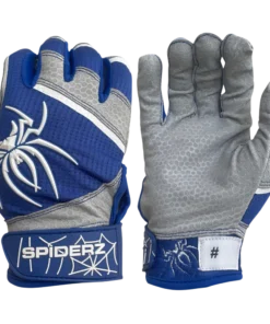 2022 Spiderz PRO Model Batting Gloves: Royal Blue/White