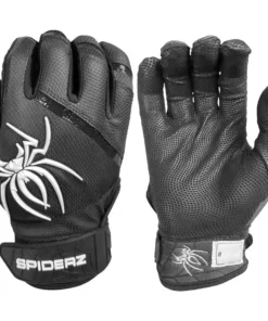 2023 Spiderz Pro Model Batting Gloves: Black/White