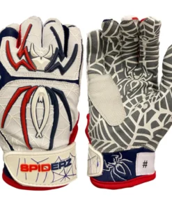 2022 Spiderz HYBRID Limited Edition Batting Gloves: USA Patriot