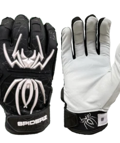 2022 Spiderz ENDITE Batting Gloves: Black And White