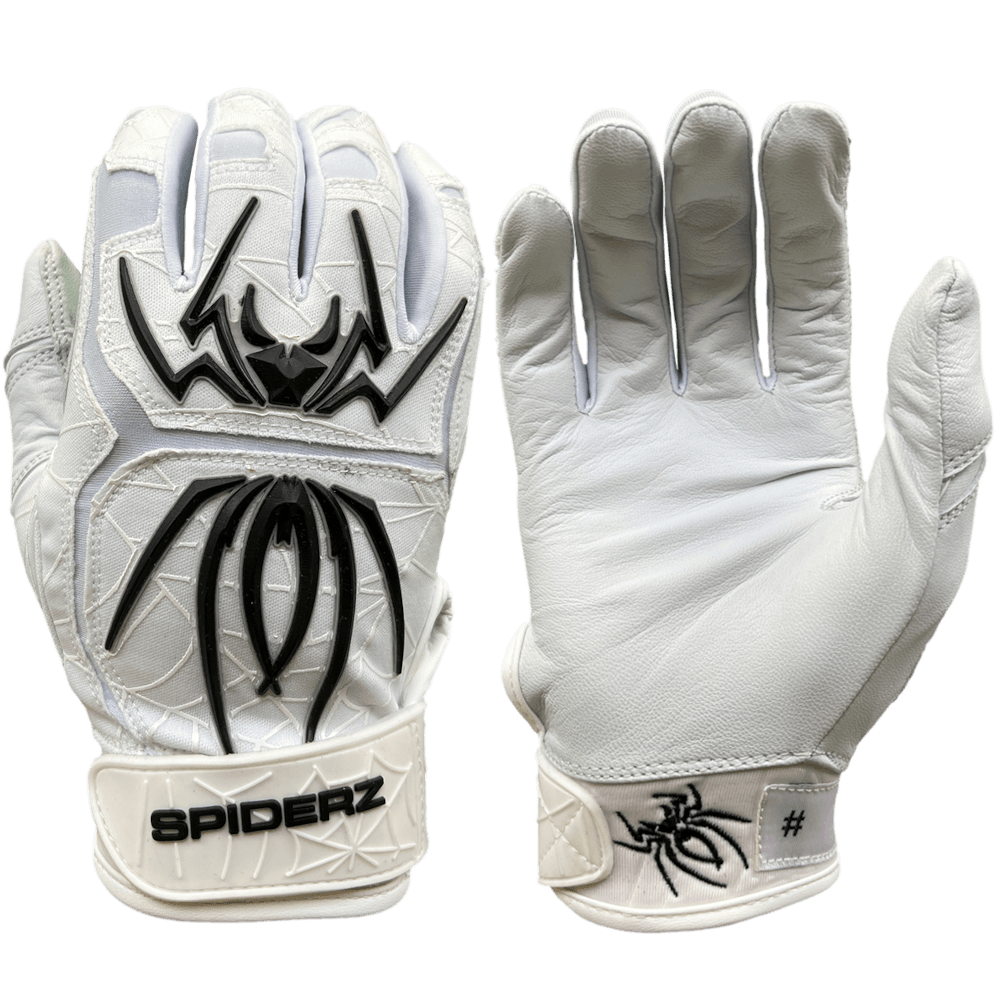 2022 Spiderz ENDITE Batting Gloves: White And Black 3 2022 Spiderz ENDITE Batting Gloves: White And Black
