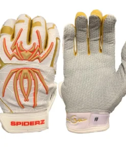 2020 Spiderz Endite Batting Gloves: COLLINS Signature Model White/Gold