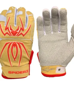 2020 Spiderz Endite Batting Gloves: COLLINS Signature Model Gold/White