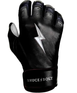 Bruce Bolt PREMIUM PRO Chrome Series Short Cuff Batting Gloves: Black -wp populaire magasin BB SC CHRB4