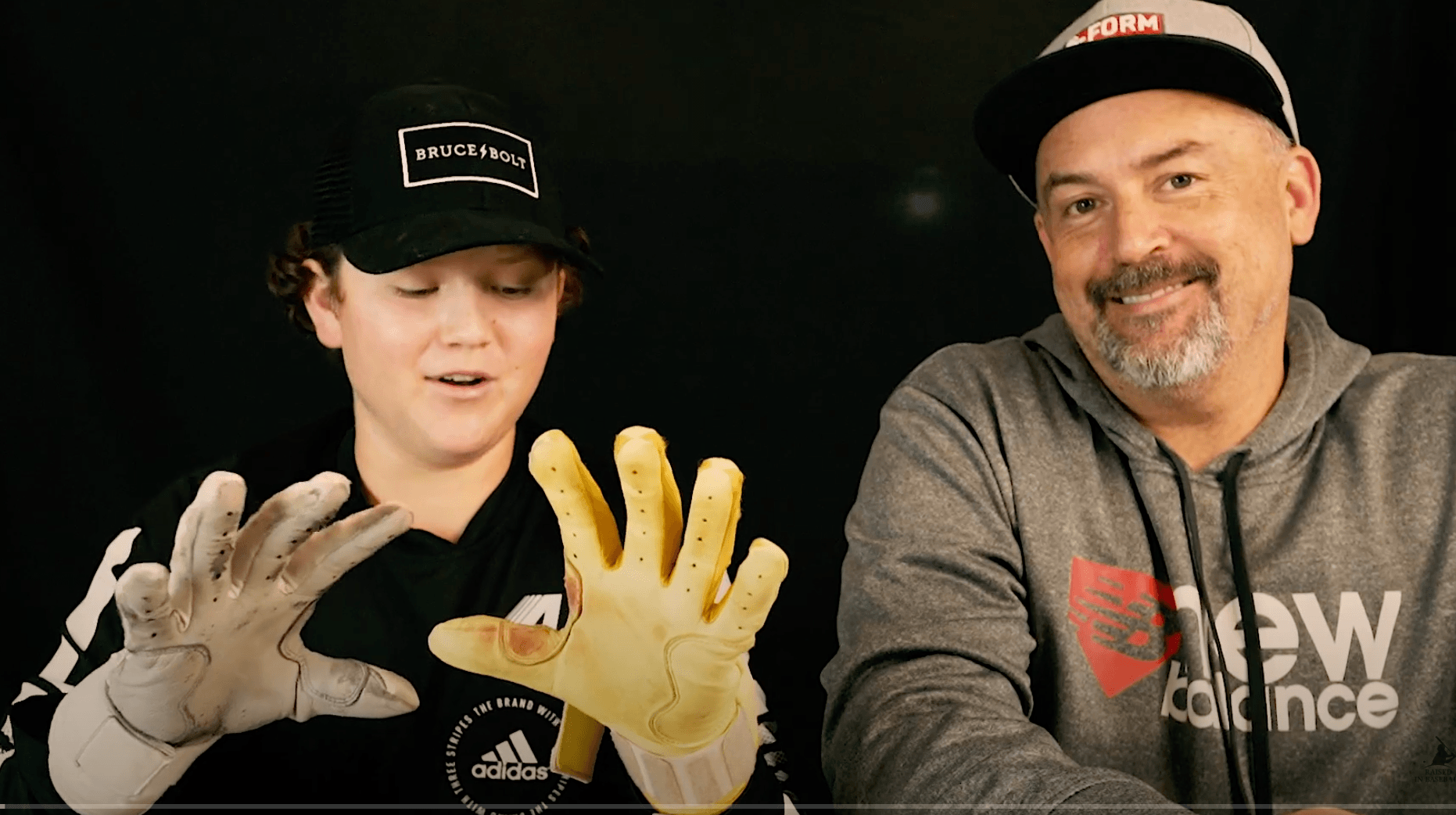 Bruce Bolt PREMIUM PRO Short Cuff Batting Gloves: Black 5 Bruce Bolt PREMIUM PRO Short Cuff Batting Gloves: Black - Image 3