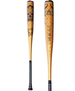2023 DeMarini Voodoo One Gold BBCOR (-3) Baseball Bat: WBD2352010