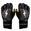 Bruce Bolt PREMIUM PRO Long Cuff Batting Gloves: Black 2 Bruce Bolt PREMIUM PRO Long Cuff Batting Gloves: Black -wp populaire magasin LC BLKG HERO