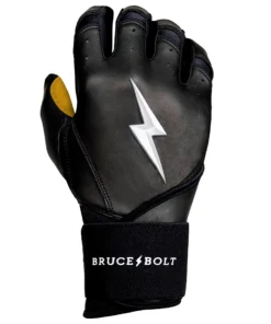 Bruce Bolt PREMIUM PRO Long Cuff Batting Gloves: Black -wp populaire magasin LC BLKG RIGHT