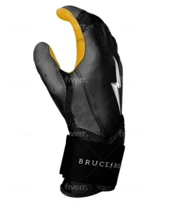 Bruce Bolt PREMIUM PRO Long Cuff Batting Gloves: Black -wp populaire magasin LC BLKG SIDE scaled