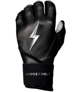 Bruce Bolt PREMIUM PRO Chrome Series Long Cuff Batting Gloves: Black -wp populaire magasin LC CHRB LEFT