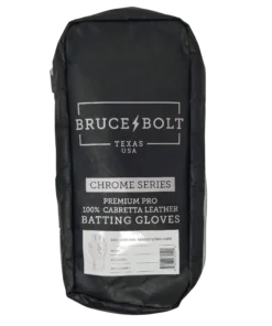 Bruce Bolt PREMIUM PRO Chrome Series Long Cuff Batting Gloves: White -wp populaire magasin LC CHRW BAG