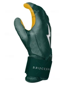 Bruce Bolt PREMIUM PRO Long Cuff Batting Gloves: Green 13 Bruce Bolt PREMIUM PRO Long Cuff Batting Gloves: Green -wp populaire magasin LC GRNG SIDE scaled