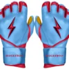 Bruce Bolt PREMIUM PRO BADER Series Long Cuff Batting Gloves: Baby Blue