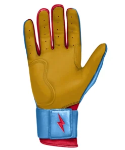 Bruce Bolt PREMIUM PRO BADER Series Long Cuff Batting Gloves: Baby Blue -wp populaire magasin LC HBB PALM