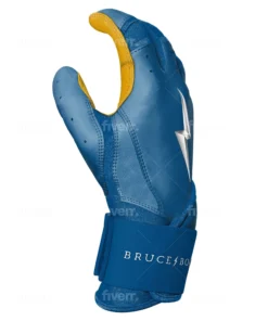 Bruce Bolt PREMIUM PRO Long Cuff Batting Gloves: Royal -wp populaire magasin LC ROYG SIDE scaled