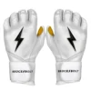 Bruce Bolt PREMIUM PRO Long Cuff Batting Gloves: White -wp populaire magasin LC WHTG HERO