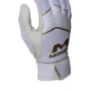 Miken Softball MK7X Adult White And Gold Batting Gloves: MBGGLD-WHT -wp populaire magasin MBGGLDwhite1