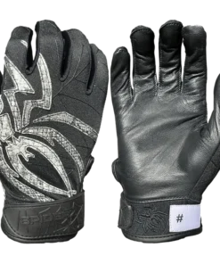 Limited Edition Spiderz PRIZM Batting Gloves: Black Mamba