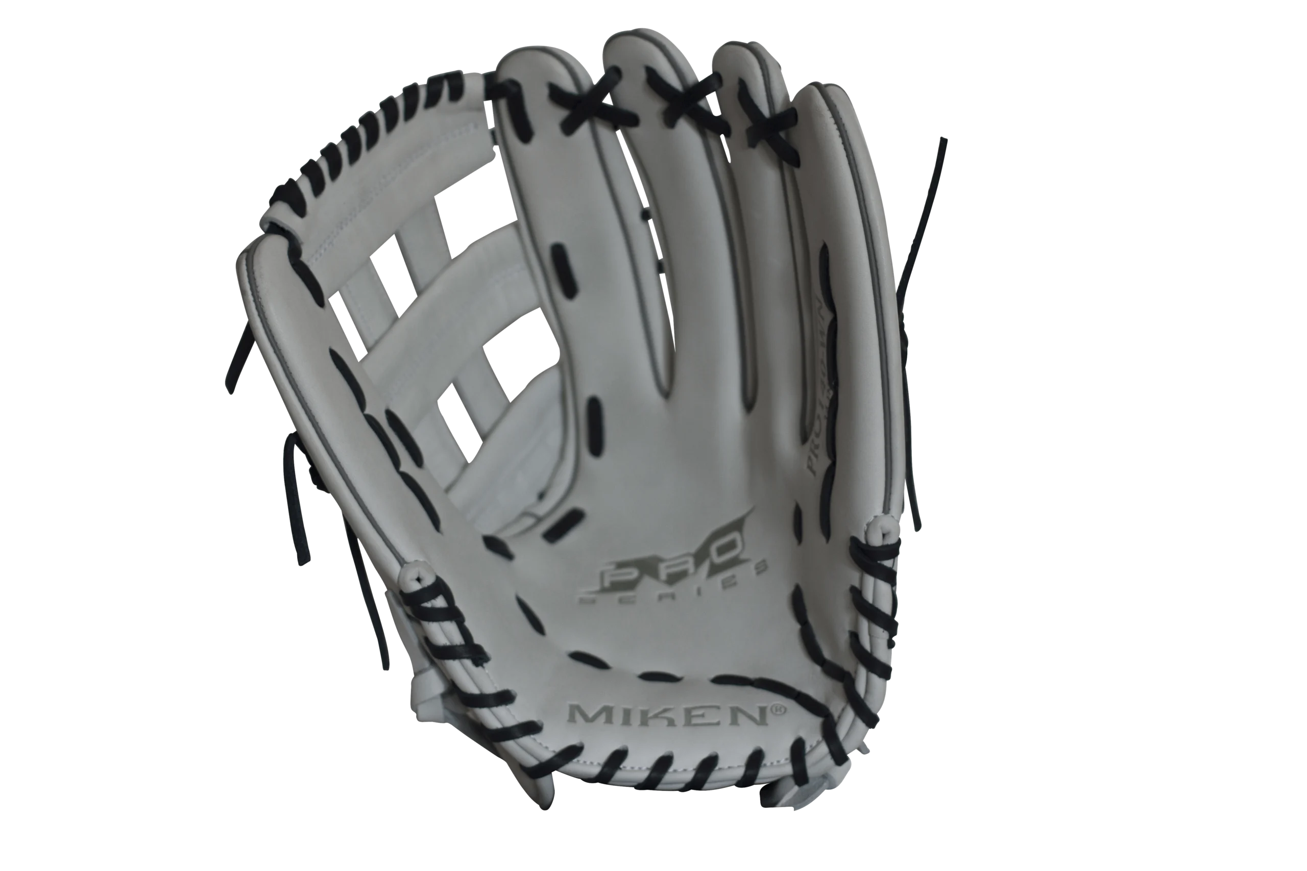Miken Pro Series 14" Slow Pitch Fielding Glove - White/Navy: PRO140WN 5 Miken Pro Series 14" Slow Pitch Fielding Glove - White/Navy: PRO140WN - Image 3