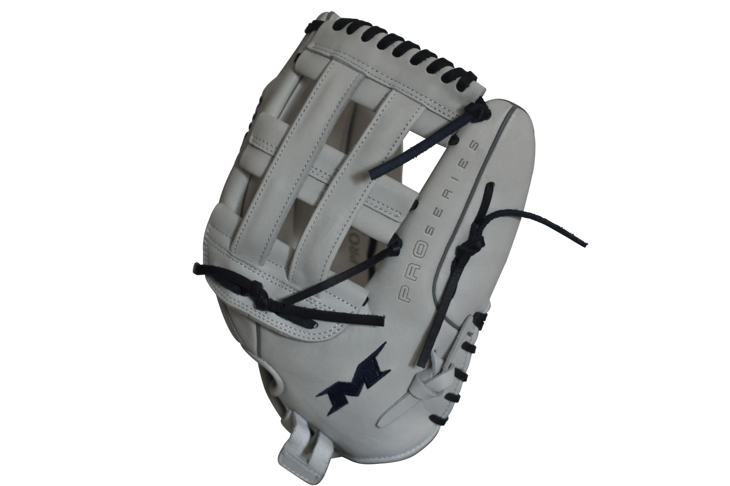Miken Pro Series 14" Slow Pitch Fielding Glove - White/Navy: PRO140WN 6 Miken Pro Series 14" Slow Pitch Fielding Glove - White/Navy: PRO140WN - Image 4