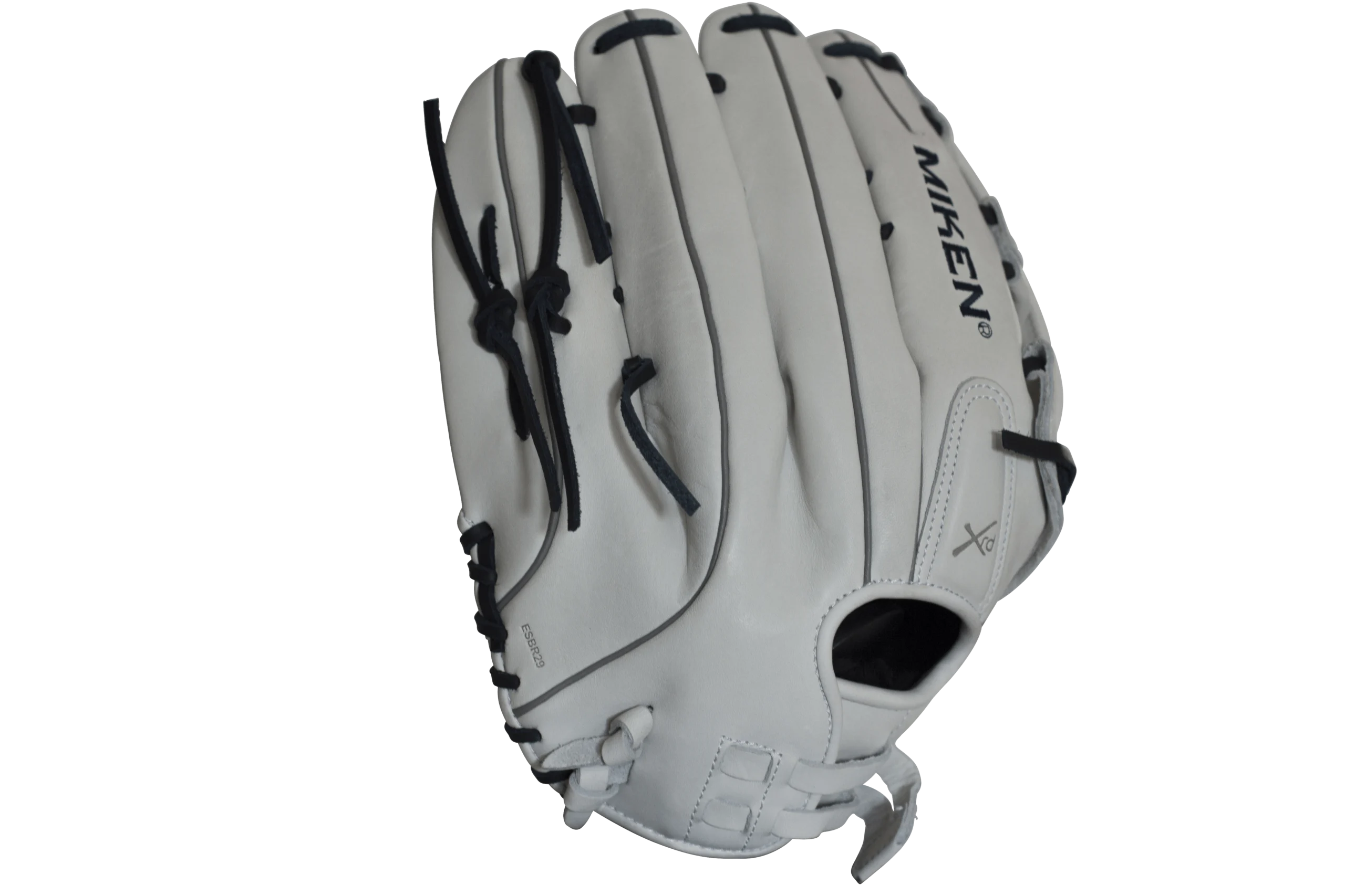Miken Pro Series 14" Slow Pitch Fielding Glove - White/Navy: PRO140WN 4 Miken Pro Series 14" Slow Pitch Fielding Glove - White/Navy: PRO140WN - Image 2