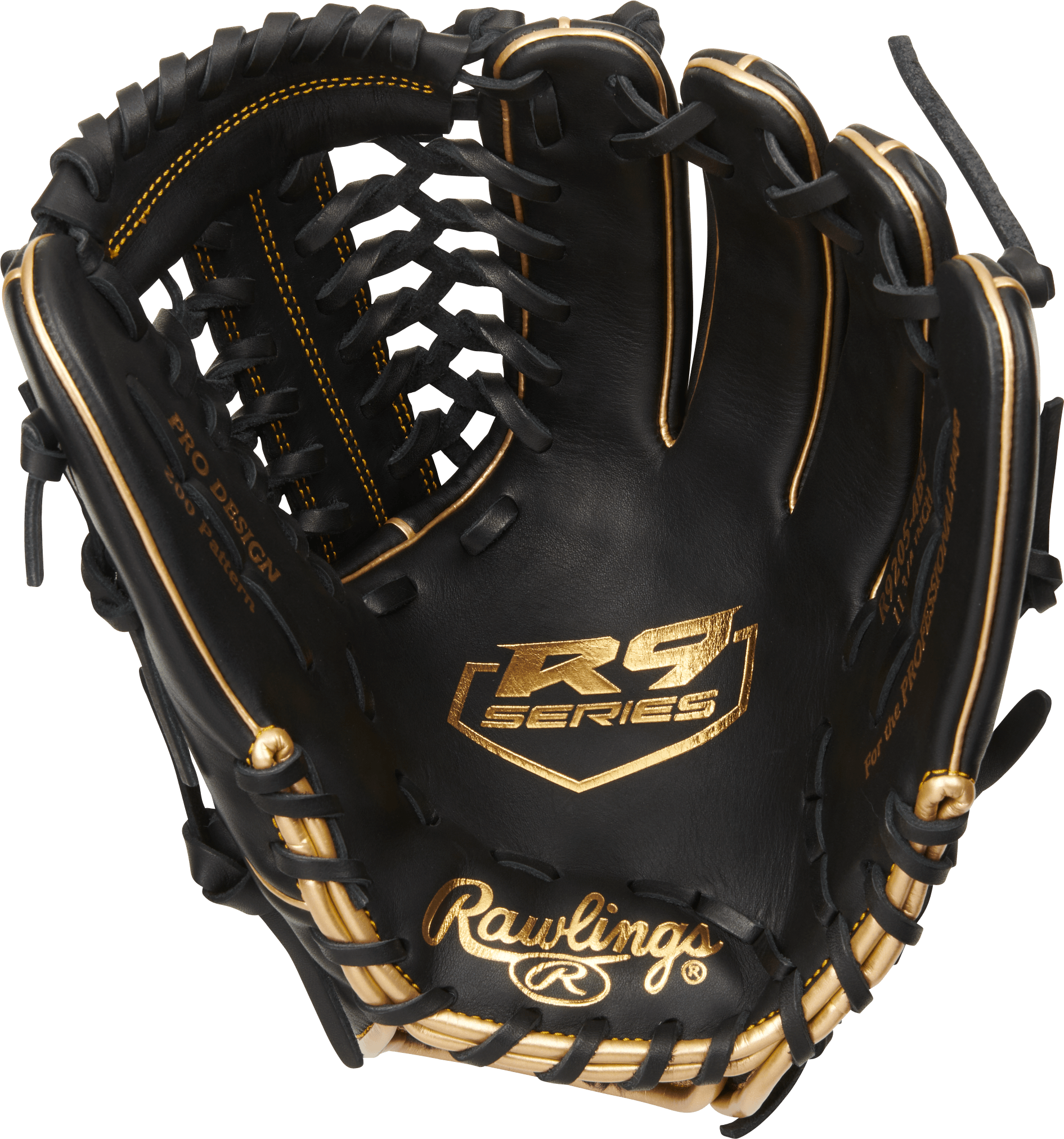 Rawlings R9 11.75" Infield/Pitcher's Baseball Glove: R9205-4BG 4 Rawlings R9 11.75" Infield/Pitcher's Baseball Glove: R9205-4BG - Image 2