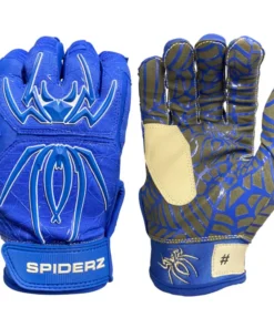 2021 Spiderz HYBRID Batting Gloves: Royal Blue/White