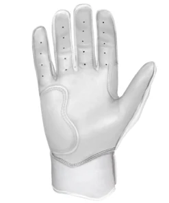 Bruce Bolt PREMIUM PRO Chrome Series Short Cuff Batting Gloves: White -wp populaire magasin SC CHRW PALM