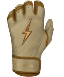 Bruce Bolt PREMIUM PRO Gold Series Batting Gloves: Short Cuff -wp populaire magasin SC GLD LEFT
