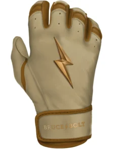 Bruce Bolt PREMIUM PRO Gold Series Batting Gloves: Short Cuff -wp populaire magasin SC GLD RIGHT