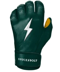 Bruce Bolt PREMIUM PRO Short Cuff Batting Gloves: GREEN -wp populaire magasin SC GRNG LEFT
