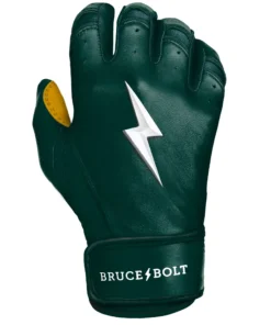 Bruce Bolt PREMIUM PRO Short Cuff Batting Gloves: GREEN -wp populaire magasin SC GRNG RIGHT