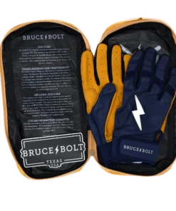 Bruce Bolt PREMIUM PRO Short Cuff Batting Gloves: Navy -wp populaire magasin SC NVYG BAG2