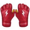 Bruce Bolt PREMIUM PRO Short Cuff Batting Gloves: Red 1 Bruce Bolt PREMIUM PRO Short Cuff Batting Gloves: Red -wp populaire magasin SC REDG HERO