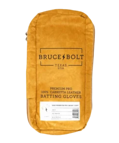 Bruce Bolt PREMIUM PRO Short Cuff Batting Gloves: White -wp populaire magasin SC WHTG BAG