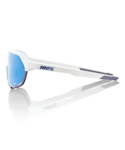 100% S2 Sunglasses Matte White - HiPER Blue Multilayer Mirror Lens -wp populaire magasin SP21 S2 60006 00006 PROFILE