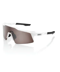 100% SPEEDCRAFT SL Matte White - HiPER Silver Multilayer Mirror Lens
