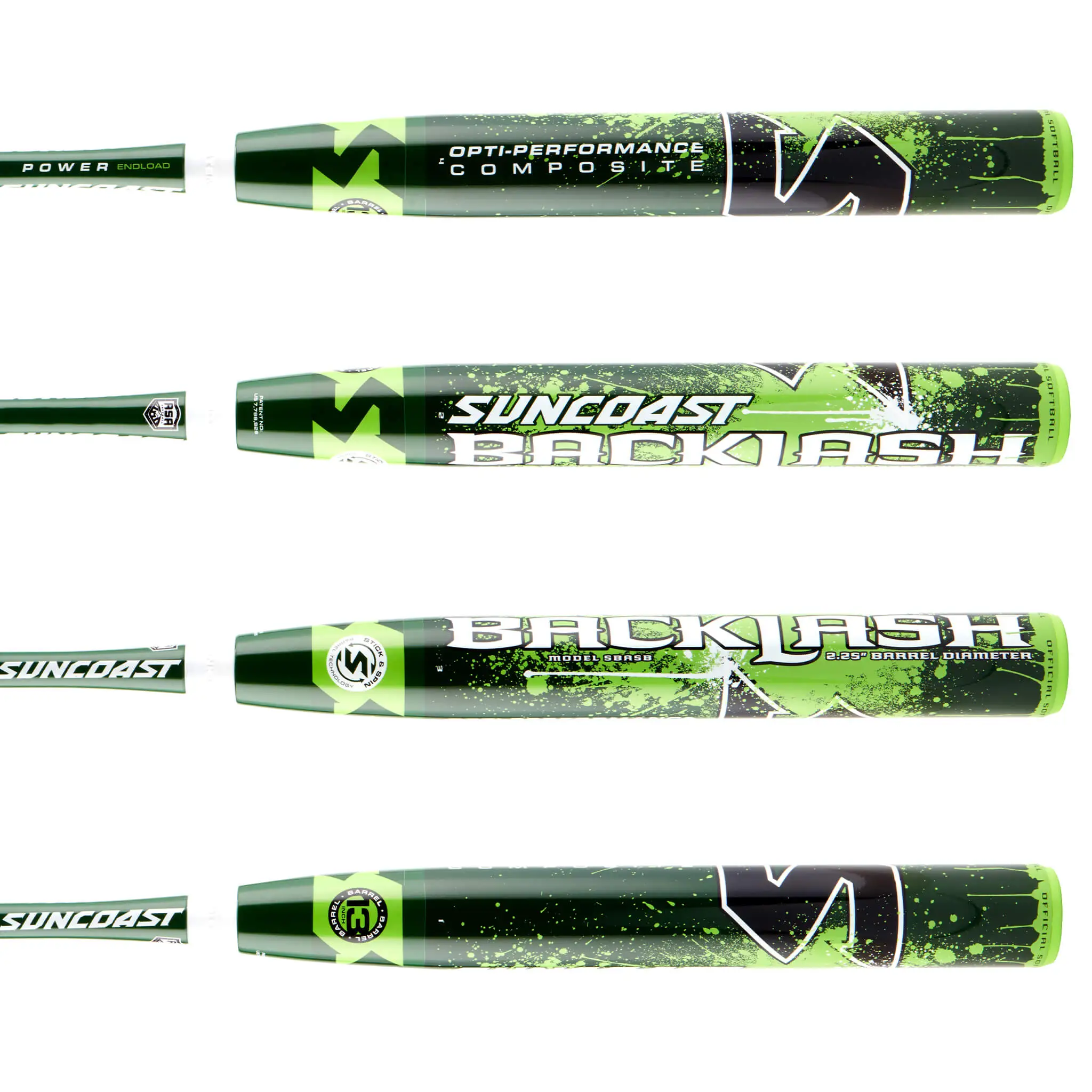 Suncoast Backlash ASA/USA 13" Endloaded Slowpitch Softball Bat 3 Suncoast Backlash ASA/USA 13" Endloaded Slowpitch Softball Bat