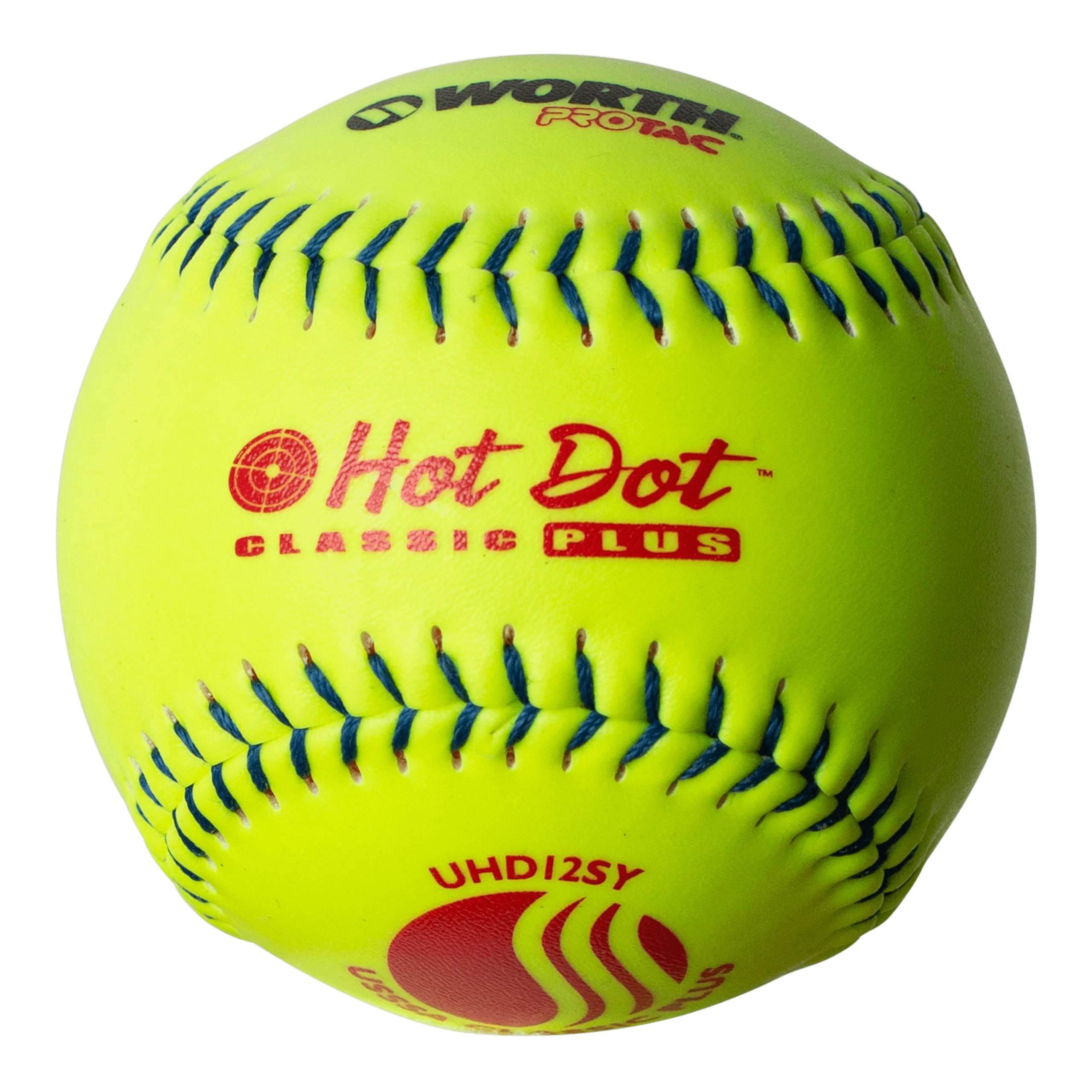 Worth 12" Classic Plus USSSA Hot Dot Slowpitch Softballs (Dozen): UHD12SY 3 Worth 12" Classic Plus USSSA Hot Dot Slowpitch Softballs (Dozen): UHD12SY