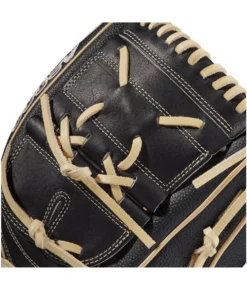 2021 Wilson A2000 B2SS 12" SuperSkin Pitcher's Baseball Glove: WBW10010012 -wp populaire magasin WBW100100 4 A2000 P B2SS 12 BlackSS Blonde.png.cq5dam.web .1200.1200