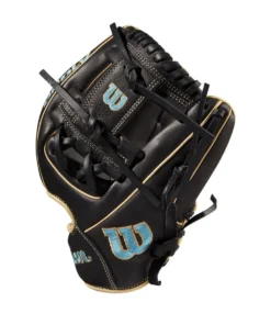 2022 Wilson A1000 DP15 11.5" Infield Baseball Glove: WTA10RB22DP15 -wp populaire magasin WBW100132 2 A1000 DP15 IF 115 Blue Black Blonde.png.cq5dam.web .1200.1200