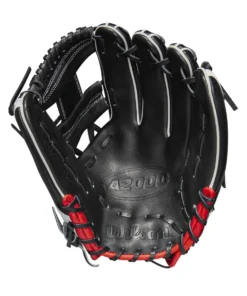 2023 Wilson A2000 1975 11.75" Infield Baseball Glove: WBW1009701175 -wp populaire magasin WBW100970 1 A2000 IF 1975 1175 Black White Red.png.cq5dam.web .1200.1200