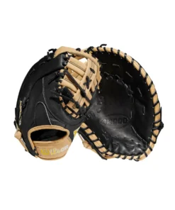 2023 Wilson A2000 1679 Super Skin 12.5" Baseball First Base Mitt: WBW100979125 -wp populaire magasin WBW100979 8 A2000 1B 1679SS 125 Black BlackSS Blonde.png.cq5dam.web .1200.1200