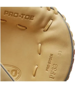 2023 Wilson A2000 PF33 Super Skin 33" Baseball Catcher's Mitt: WBW10098433 -wp populaire magasin WBW100984 6 2023 A2000 C PF33SS 33 GreySS Blonde.png.cq5dam.web .1200.1200