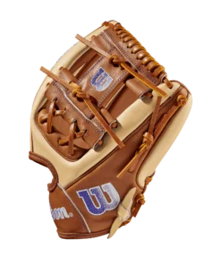2023 Wilson A2000 SB22 11.75" Infield Fastpitch Glove: WBW1010161175 -wp populaire magasin WBW101016 2 A2000 FP Sis Bates GM FP1975 1175 Blonde SaddleTan Purple