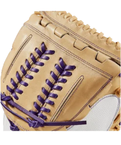 2023 Wilson A2000 Aubree Munro AM1 34" Fastpitch Catcher's Mitt: WBW10101834 -wp populaire magasin WBW101018 4 A2000 FP C Aubree Munro GM FPCM 34 White Blonde Purple