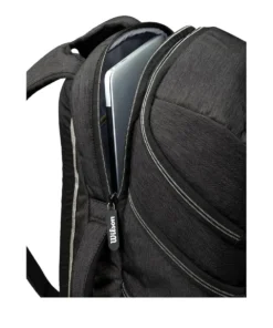 Wilson A2000 Players Backpack Bat Bag: WTA2000 -wp populaire magasin WTA20BPBL 4 Wilson A2000 Backpack Black Silver Laptop.png.cq5dam.web .1200.1200
