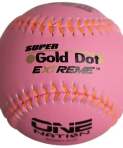 Worth Pink 12" One Nation Super Gold Dot Extreme 40/325 Slowpitch Softballs (One Dozen): WON12CP
